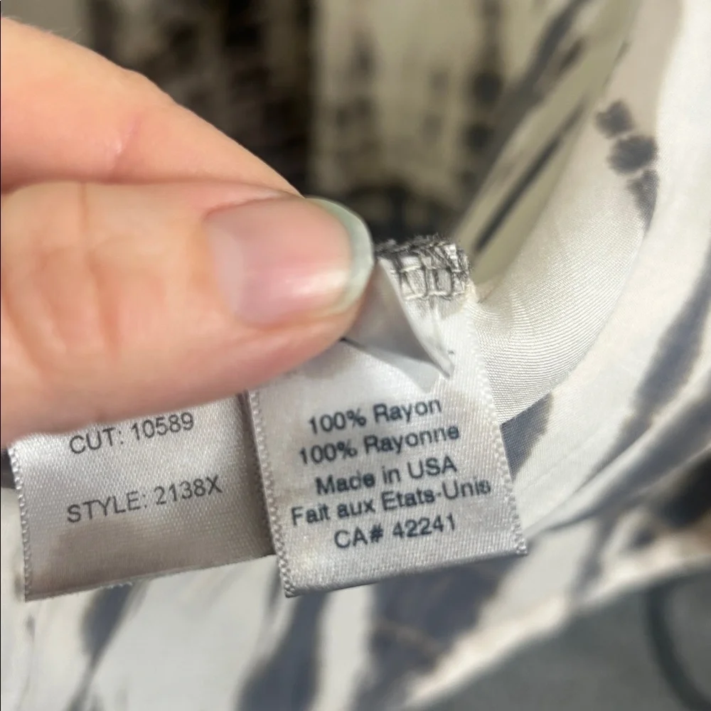 NWT STARK X Jill Dress Charcoal Vintage Dye Size Large